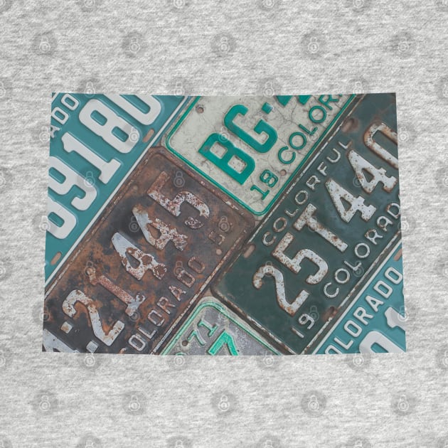 Vintage Colorado License Plates by juniperandspruce